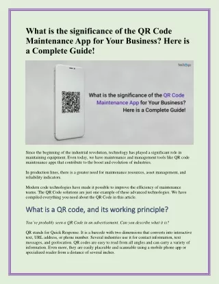 what is the significance of the qr code