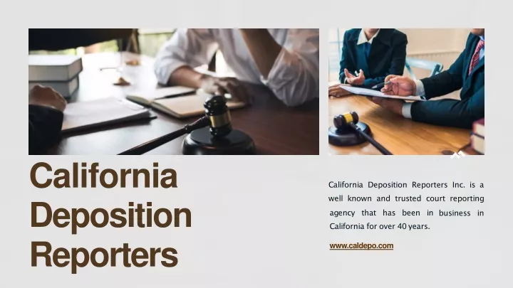 california deposition reporters