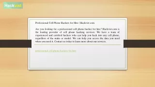 professional cell phone hackers for hire hackvist