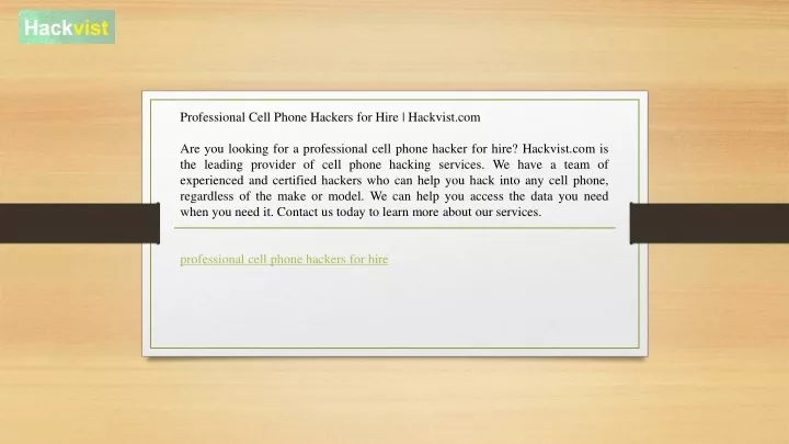 professional cell phone hackers for hire hackvist