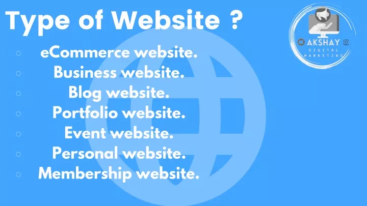 type of website ecommerce website business