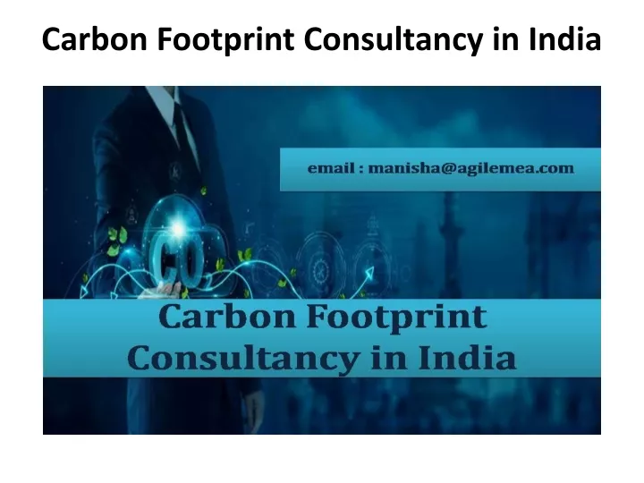 carbon footprint consultancy in india