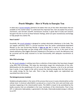 pruvit mitoplex how it works to energize you