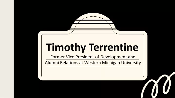 timothy terrentine former vice president