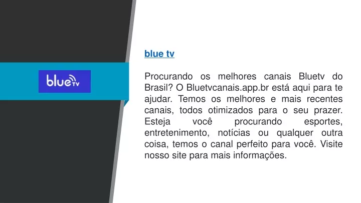 blue tv procurando os melhores canais bluetv