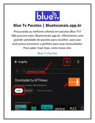 Blue Tv Pacotes  Bluetvcanais.app.br