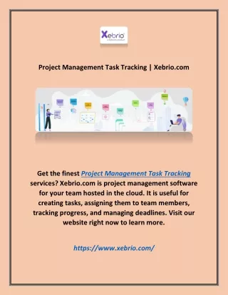 project management task tracking xebrio com
