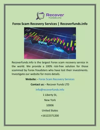 Forex Scam Recovery Services  Recoverfunds.info