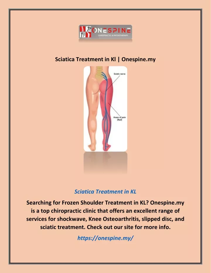 sciatica treatment in kl onespine my