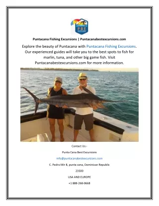 Puntacana Fishing Excursions Puntacanabestexcursions.com