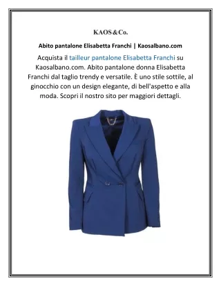 abito pantalone elisabetta franchi kaosalbano com