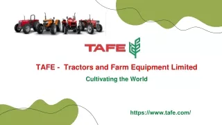 TAFE - Cultivating the World
