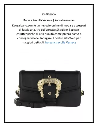 borsa a tracolla versace kaosalbano com