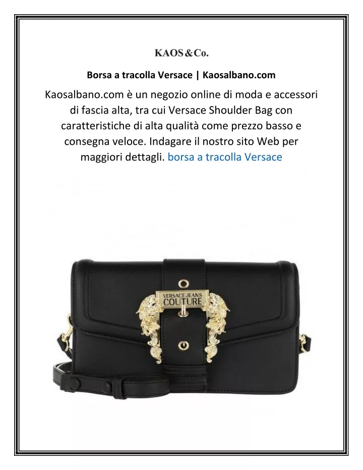 borsa a tracolla versace kaosalbano com