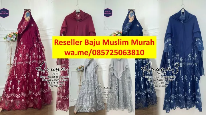 reseller baju muslim murah wa me 085725063810
