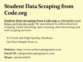 student data scraping from code org