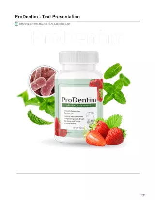 ProDentim - Monster In The Dental Niche
