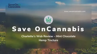 Charlotte’s Web Review – Mint Chocolate Hemp Tincture