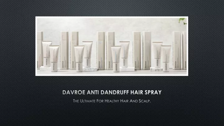 davroe anti dandruff hair spray