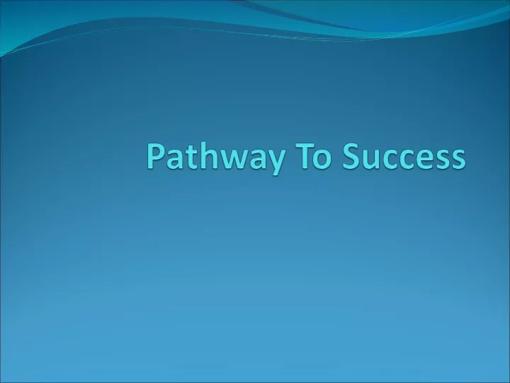 pathway to success