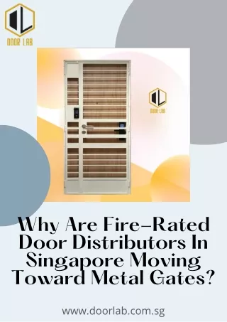 Why Are  In Singapore Moving Toward Metal Gates?