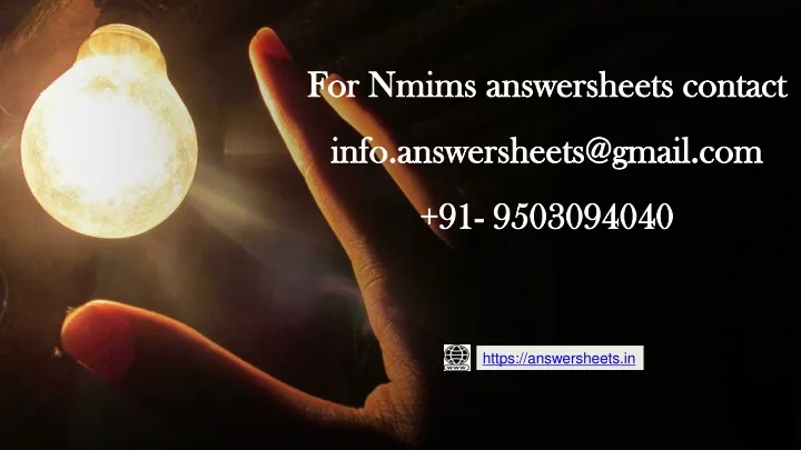 for nmims answersheets contact info