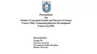 presentation on module 3 conceptual models