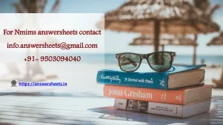 for nmims answersheets contact info