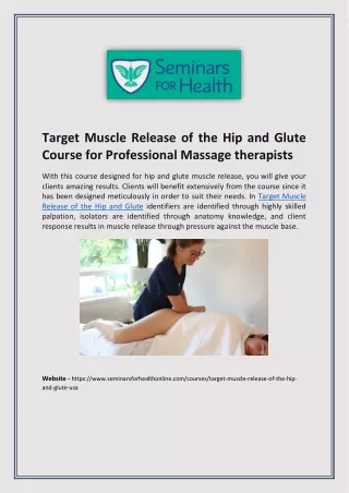 Target Muscle Release of the Hip and Glute USA
