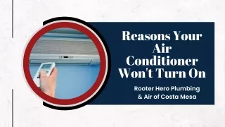 Reasons Your Air Conditioner Won't Turn On