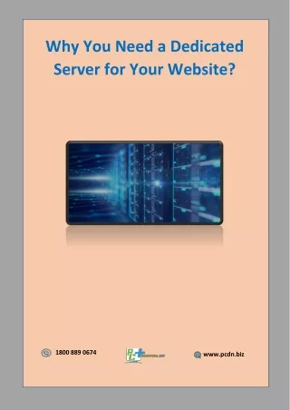 Why You Need a Dedicated Server for Your Website