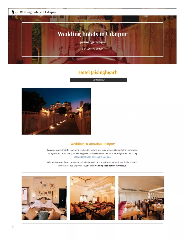 wedding hotels in udaipur