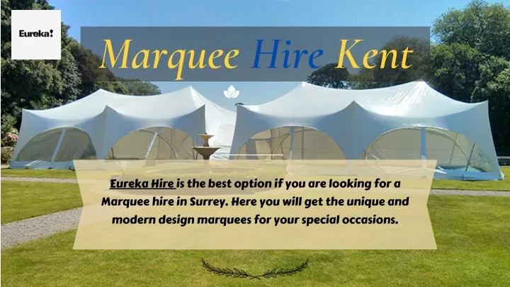 marquee hire kent