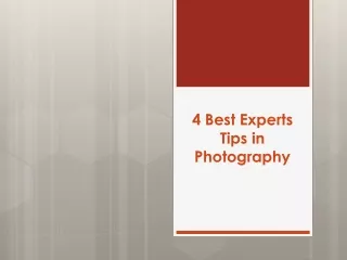 Yvette Heiser - 4 Best Experts Tips in Photography