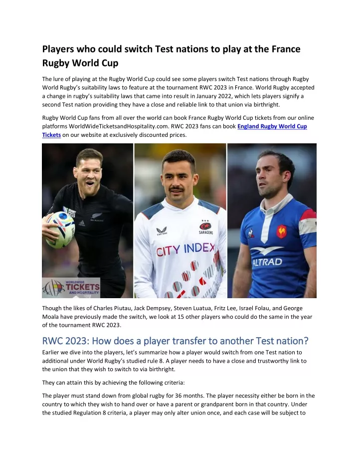 players who could switch test nations to play