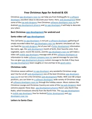free christmas apps for android ios