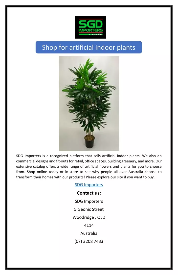 shop for artificial indoor plants