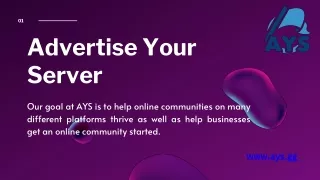 Advertise Your Server