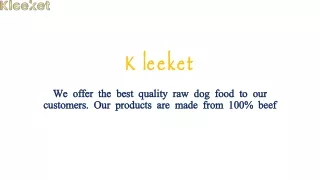 Benefits of raw dog food