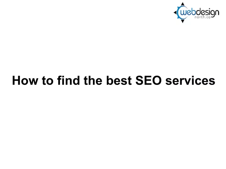 how to find the best seo services