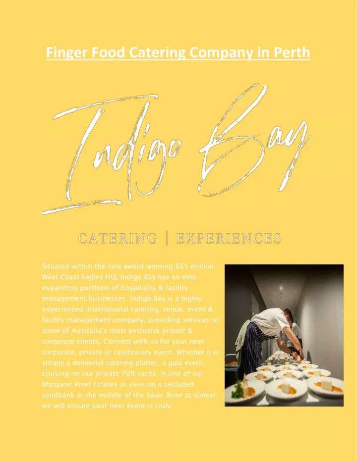 finger food catering company in perth