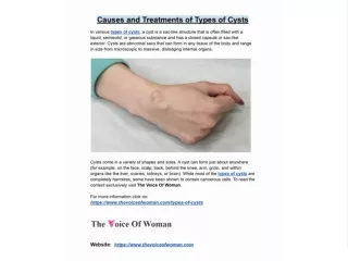Various Types of Cysts