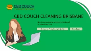 CBD Couch Cleaning Brisbane