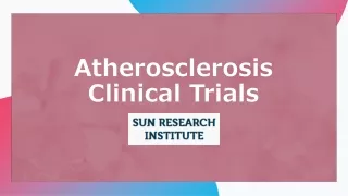 Atherosclerosis Clinical Trials