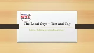 Tag and Test Brisbane | The Local Guys Test and Tag