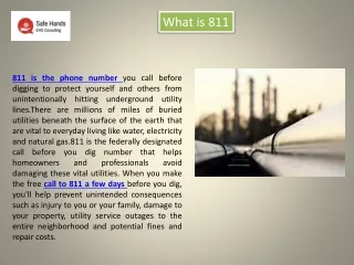 what is 811