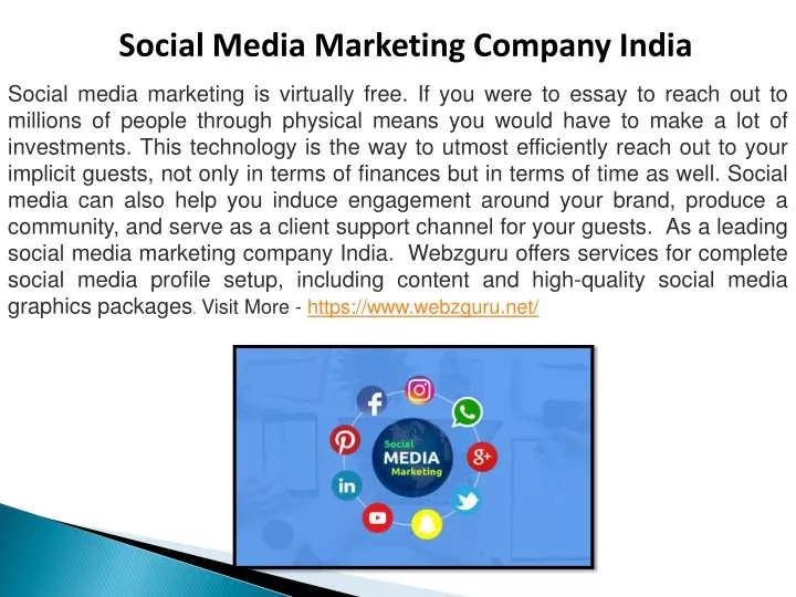 social media marketing company india