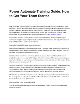 power automate training guide how to get your