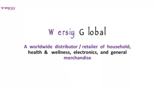 Wersiy  Global products