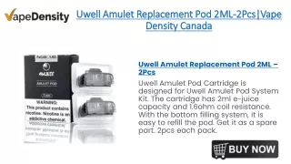 uwell amulet replacement pod 2ml 2pcs vape density canada
